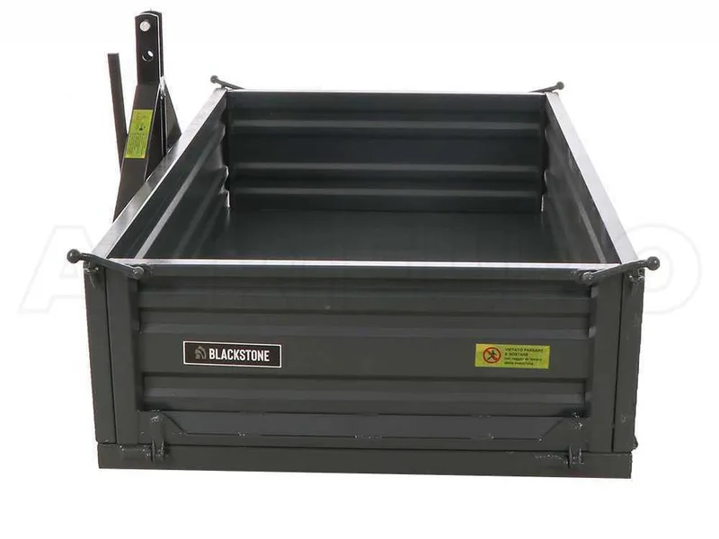 Benne pour tracteur Blackstone B-TB 180 - Basculante - 3 ridelles ouvrables
