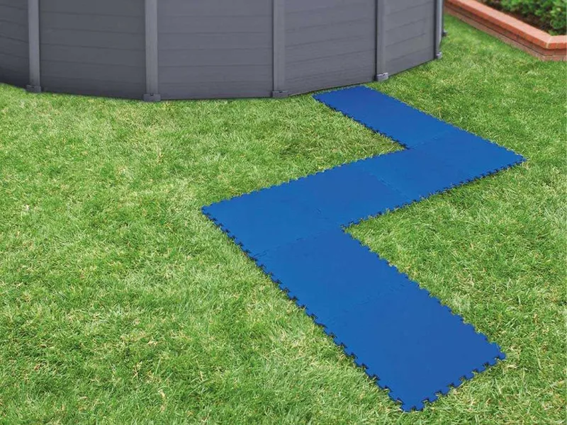 Dalle antidérapante bleue 50x50 cm 8pcs Intex 29081