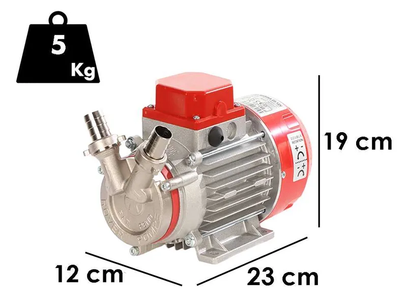 Rover Novax Marina 20 - Pompe électrique de transfert en alliage anticorrosion - 24 V