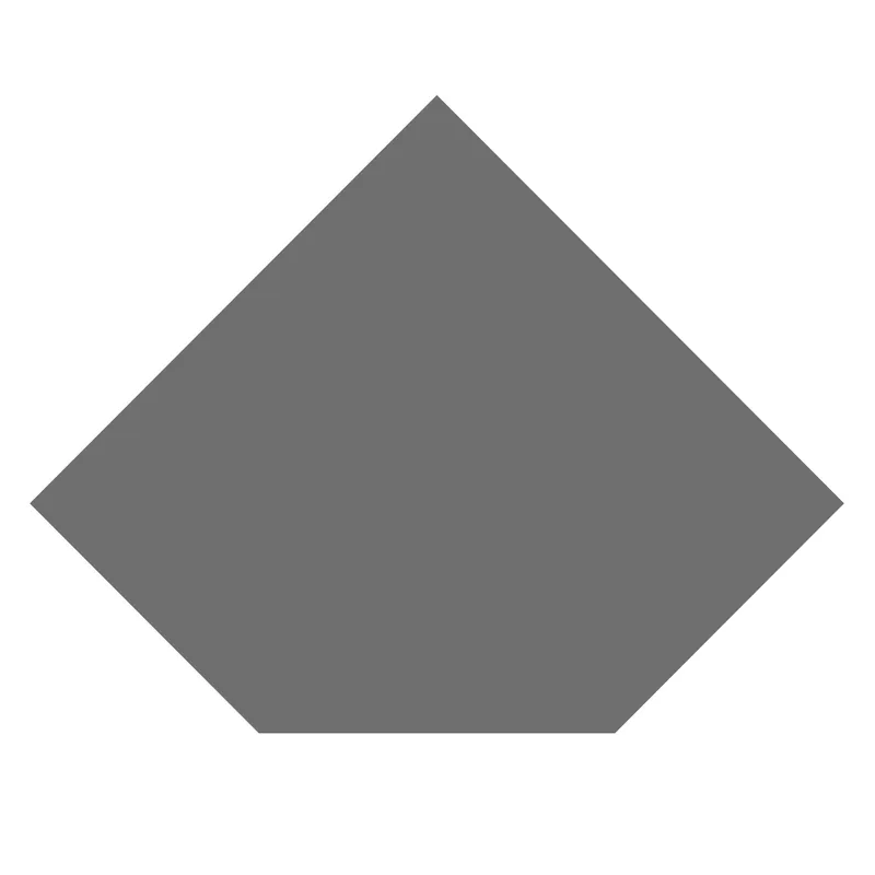 Plaque de sol Raik B5 Diamant gris fonte revêtue par poudre 800 x 800 mm