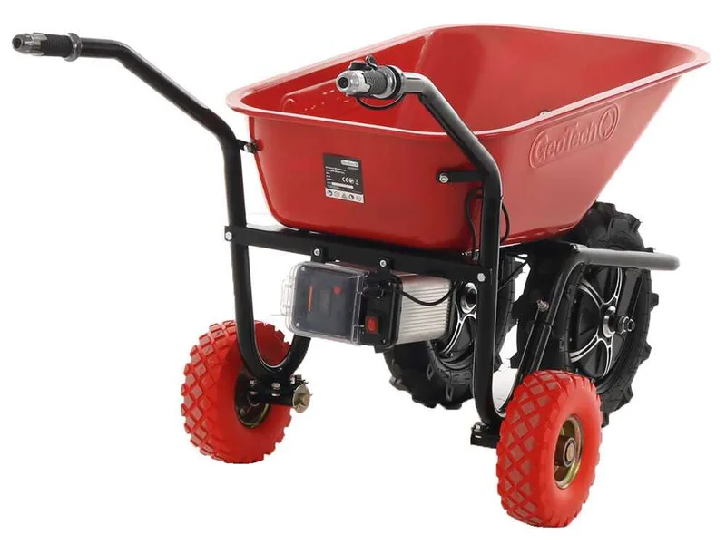 GeoTech CAR 300T-80 - Brouette électrique à batterie - 40 V 6 Ah