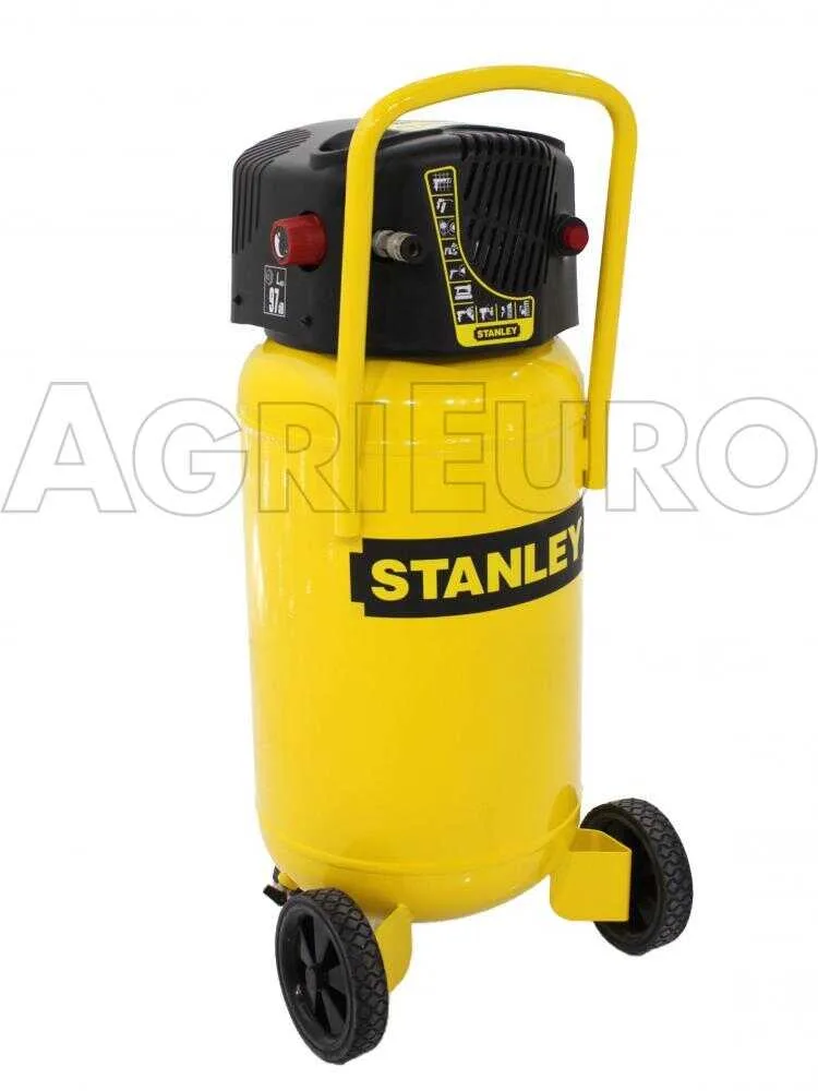 Stanley D230/10/50V - Compresseur électrique vertical monophasé, oil-less - Moteur 2 CV - 50 L