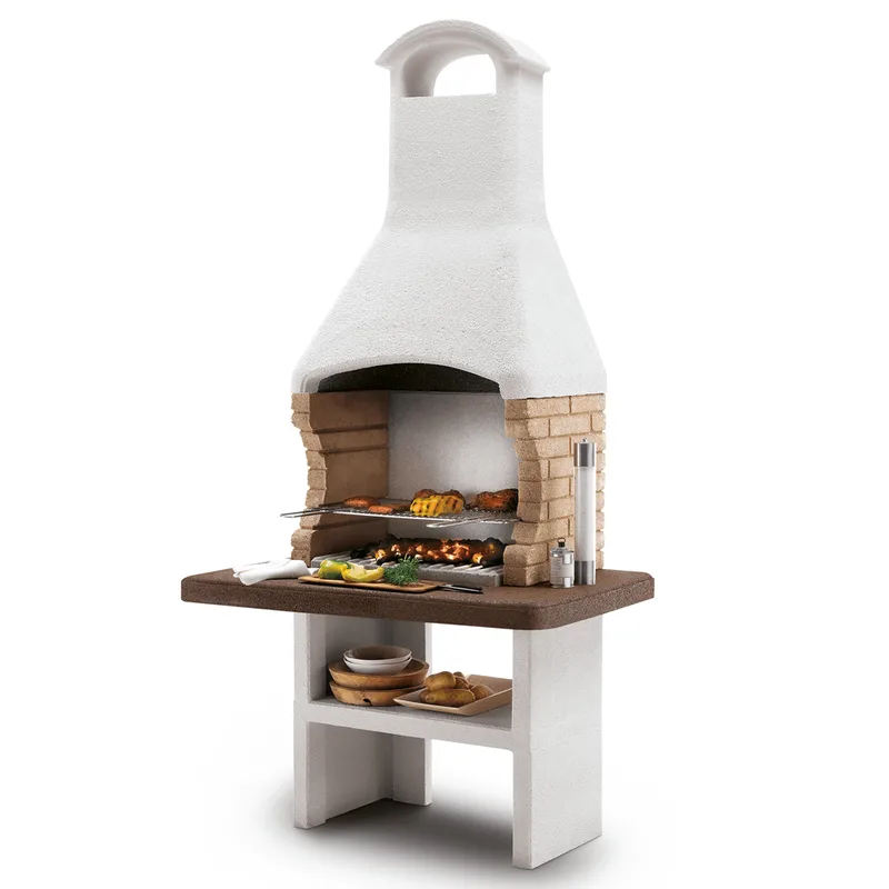 Palazzetti Brest 3 - Barbecue à bois et charbon en maçonnerie