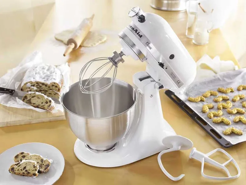 KitchenAid Classic 5K45SS-EWH Blanc - Batteur mélangeur planétaire