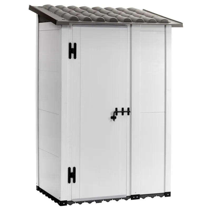 Garofalo Urban 100 - Abri de jardin - Avec porte décentrée - 122,5 x 82,5 x 201 cm