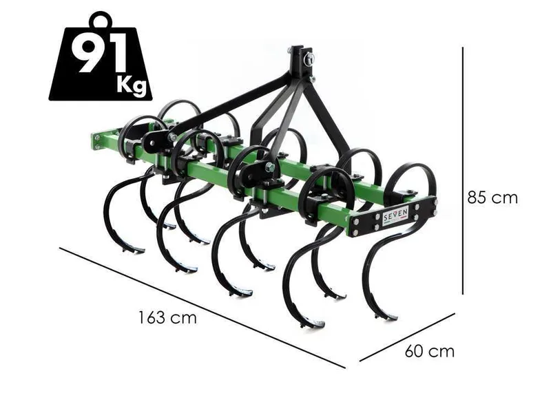 Seven Italy Vibropac 160 - Vibroculteur - 9 dents - Largeur de travail 160 cm