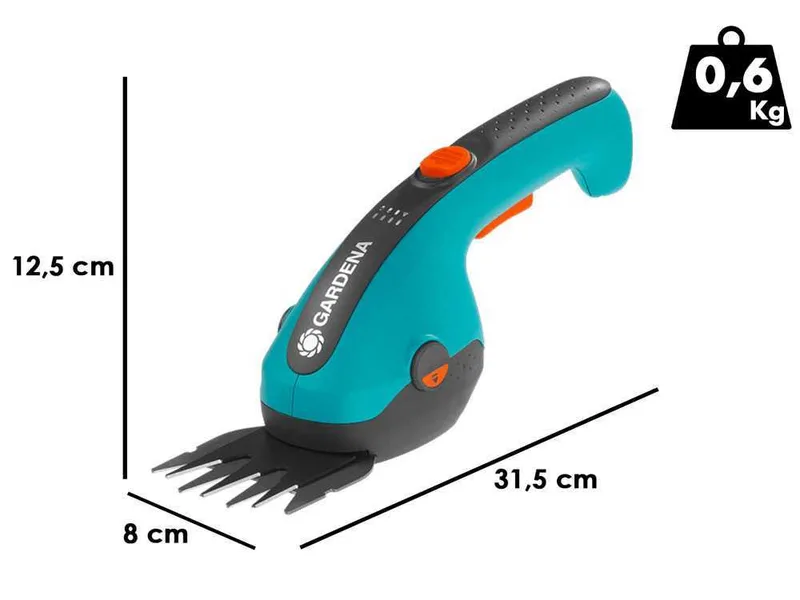 Gardena ClassicCut Li - Cisaille à gazon avec batterie intégrée - 3.6V 2.5Ah