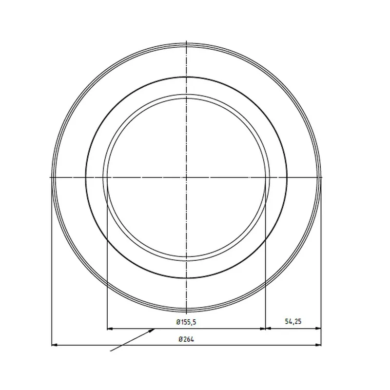 Raik Lifestyle rosace 150mm noir pour tuyau de fumée / conduit de fumée