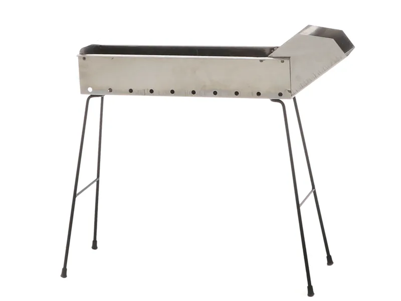 Cruccolini Inox 50 cm - Barbecue spécial pour brochettes à charbon