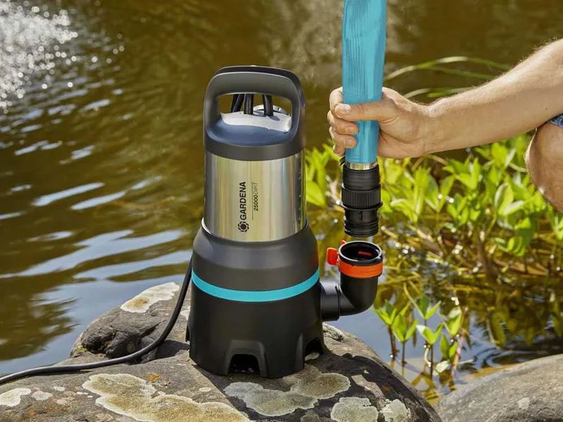 Pompe immergée pour eaux chargées Gardena 25000 art. 9046-20 - en acier inox