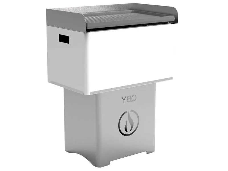 Linea VZ QBY Blanc - Barbecue pyrolitique à pellet transportable