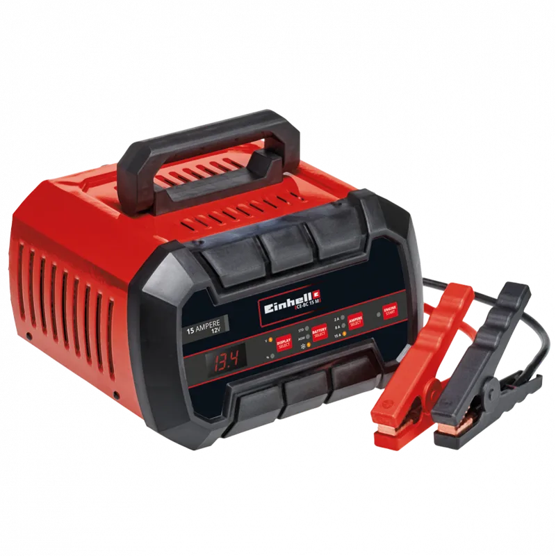 Einhell CE-BC 15 M - Chargeur de voiture - 12V - batteries de voiture et moto - acier/plastique