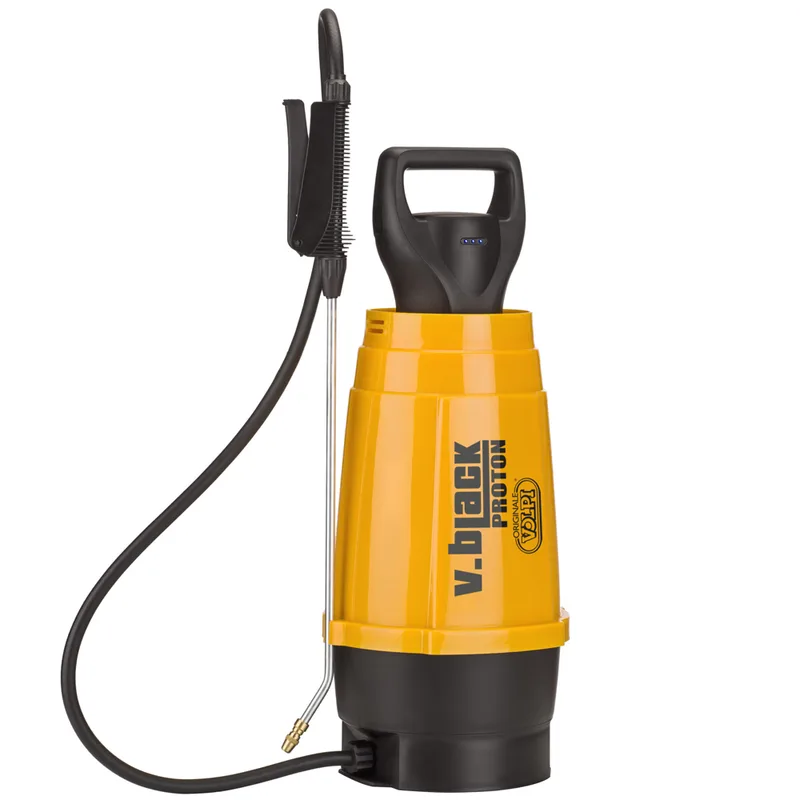 Pulvérisateur à bandoulière à batterie Volpi v.black proton 7lt - Réservoir de 7 litres