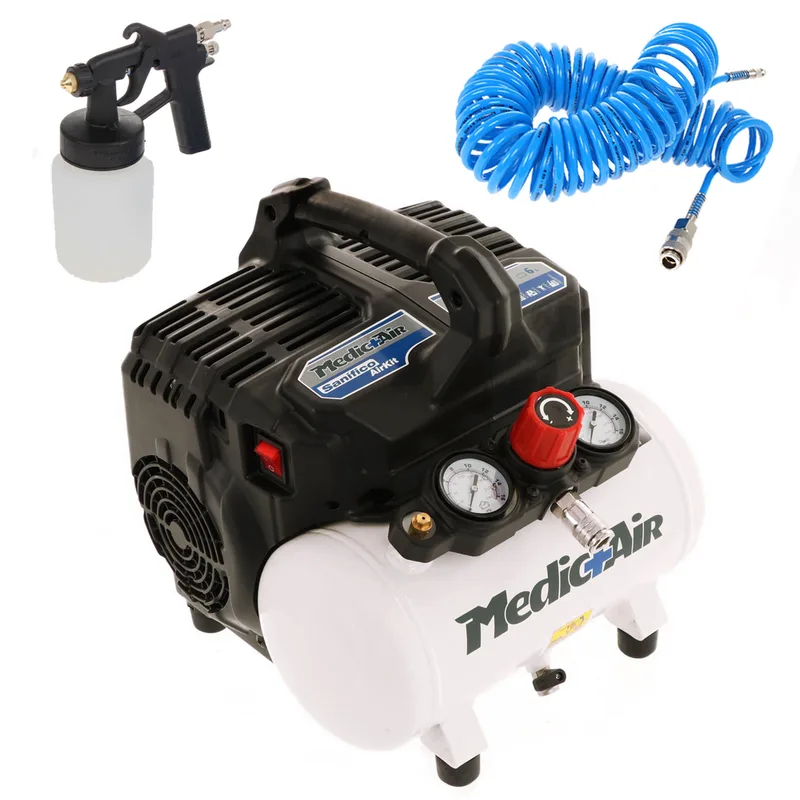 Medic+Air Siltek S/6 Sanifico - Compresseur pour la sanification électrique compact portatif - 6 L