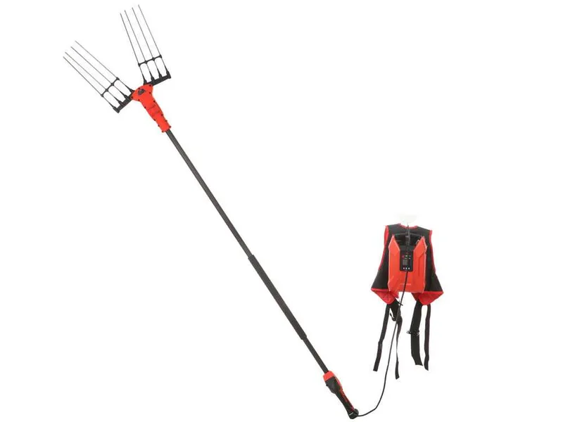 Blue Bird Olimpo 23-56 - Peigne vibreur à batterie - Batterie à dos - Perche fixe 240 cm - 50.4V 18Ah
