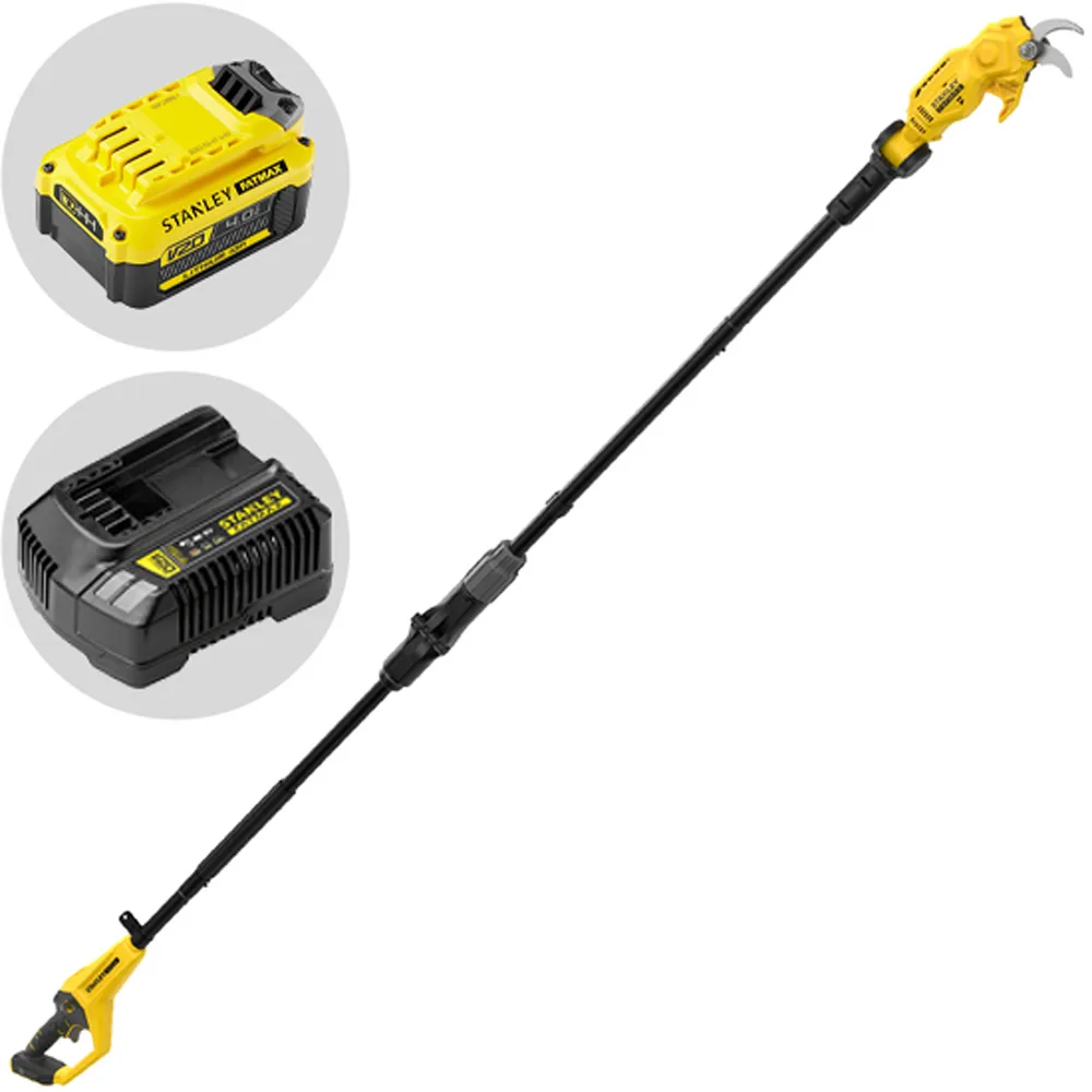 Stanley Fatmax SFMCPP632D1-QW - Échenilloir à batterie - 240 cm - 18 V 4 Ah - Diamètre de coupe 32 mm