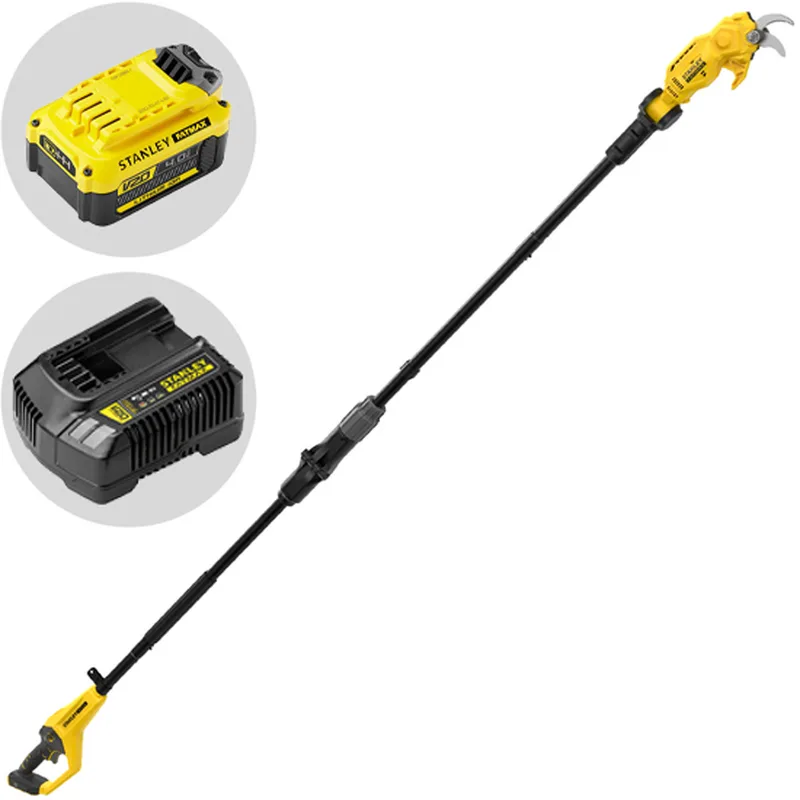 Stanley Fatmax SFMCPP632D1-QW - Échenilloir à batterie - 240 cm - 18 V 4 Ah - Diamètre de coupe 32 mm