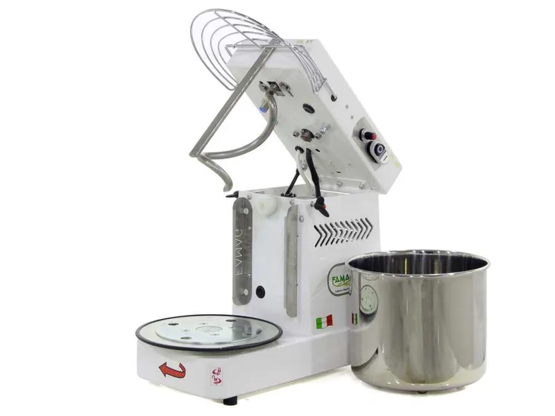 Pétrin à spirale Famag IM 8-S monophasé à 10 vitesses - Tête basculante - 8 KG
