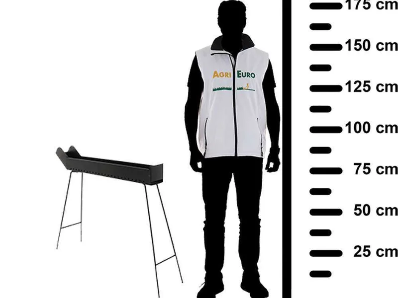 Mille BBQ-80 Go - Barbecue spécial pour brochettes à charbon - 80x14 cm