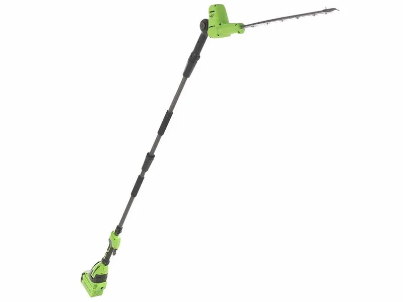 Greenworks PH40B01-01 - Taille-haie électrique sur perche orientable - 40 V/2 Ah