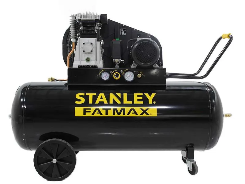 Stanley Fatmax B 480/10/270T - Compresseur d'air électrique triphasé à courroie - Moteur 4 CV - 270 L