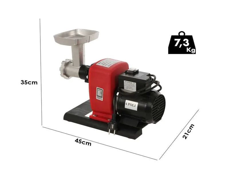 NEW O.M.R.A. OM-4855 TC5 - Hachoir à viande électrique - 370 W