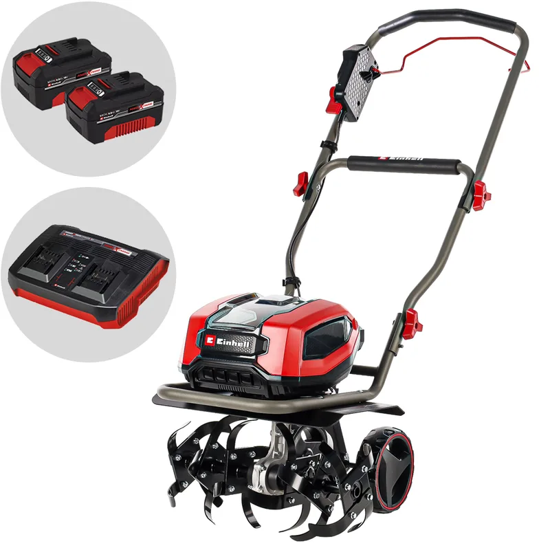 Einhell GP-CR 36/45 Li E BL - Motobineuse électrique à batterie - 36V - 2x 18V 4Ah