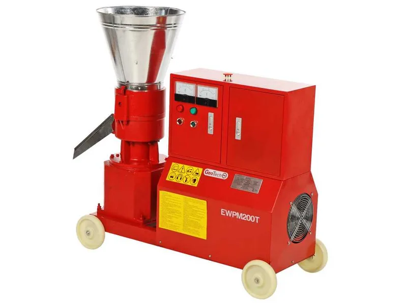 GeoTech Pro EWPM200T - Presse à pellets Triphasée - Fabrication de pellets pour le chauffage