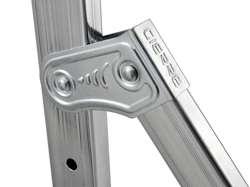 Gierre Stabila AL720DS - 5 marches, 1,71 m - Échelle en aluminium avec tréteau