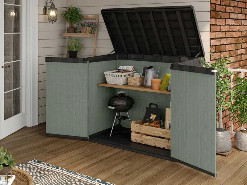 Keter Store it Out Darwin vert - Coffre à outils de jardin - 140 x 80 x 120 cm