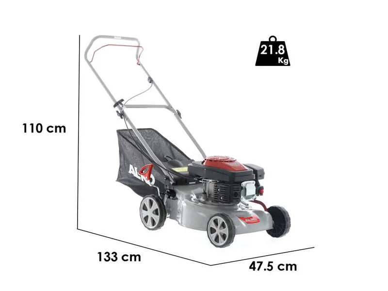 Tondeuse à poussée Al-Ko Easy 4.20 P-s - 2 en 1 - Moteur thermique de 140cm3