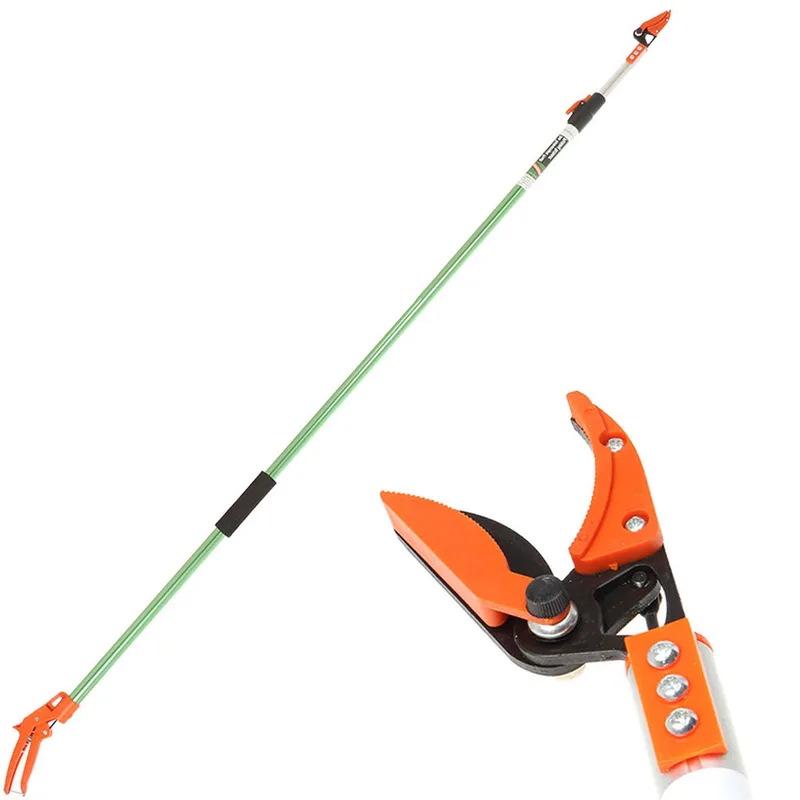 Sécateur sur perche télescoppique GeoTech FP 180-300 avec système Cut & Hold