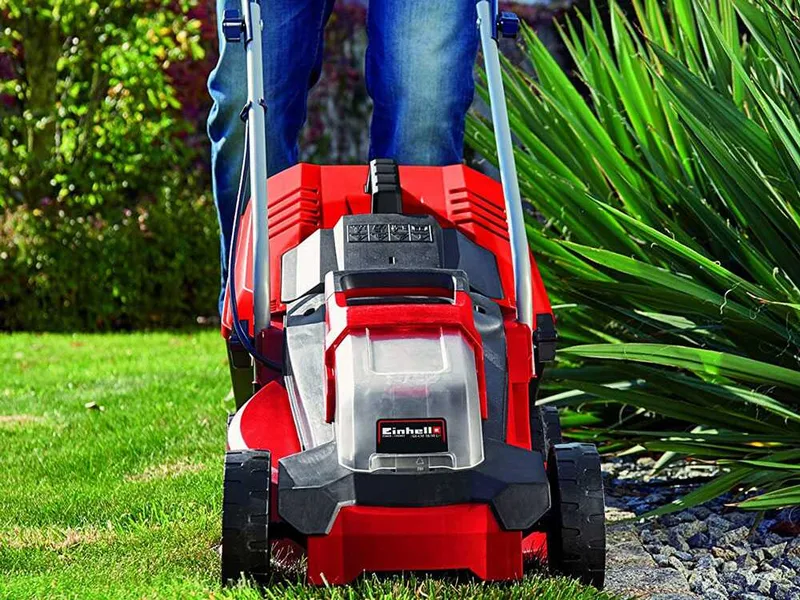 Tondeuse à gazon sur batterie Einhell ge-cm 18/30 Li pxc - machine seule - chargeur et batterie non inclus