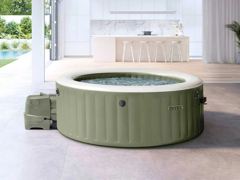 Intex Rotonda Bubble Massage 28412NP - Ø236x71 cm - Spa gonflable à hydromassage
