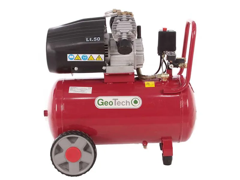 GeoTech AC50-10-30VC - Compresseur électrique 50 L air comprimé - Moteur 3 CV