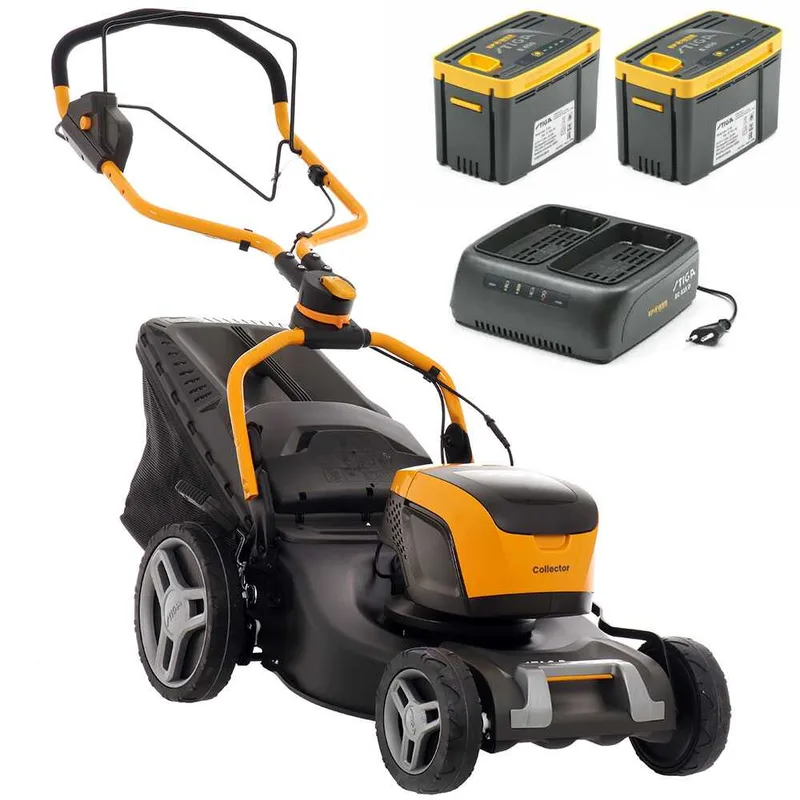 Tondeuse à gazon à batterie Stiga COLLECTOR 548e S Kit - 48V/4Ah - Largeur de coupe 46 cm