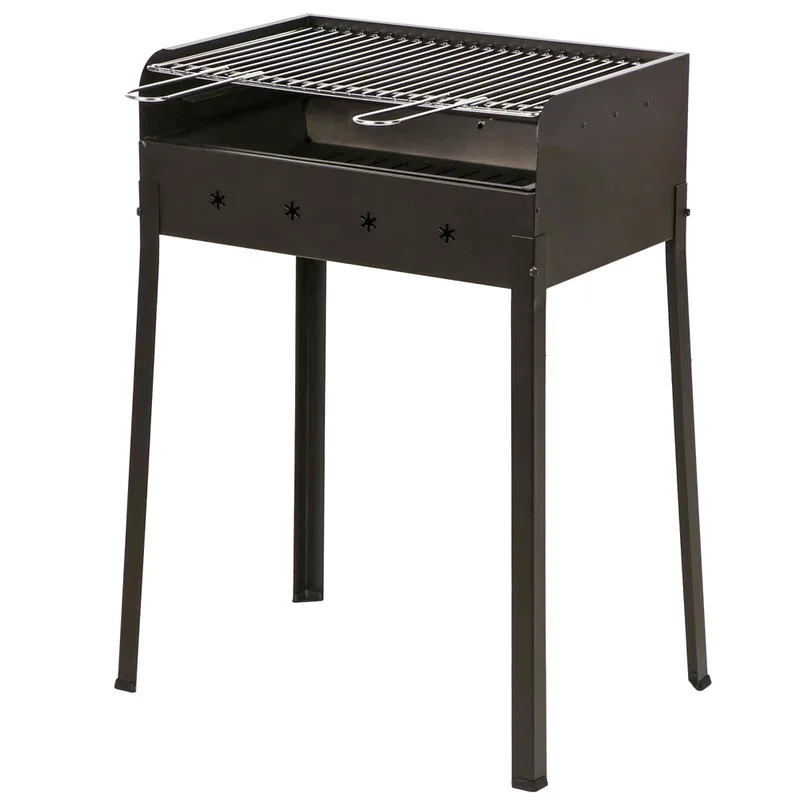 Mille Stella Eco Medium - Barbecue à charbon en fer artisanal - 57,5x37 cm