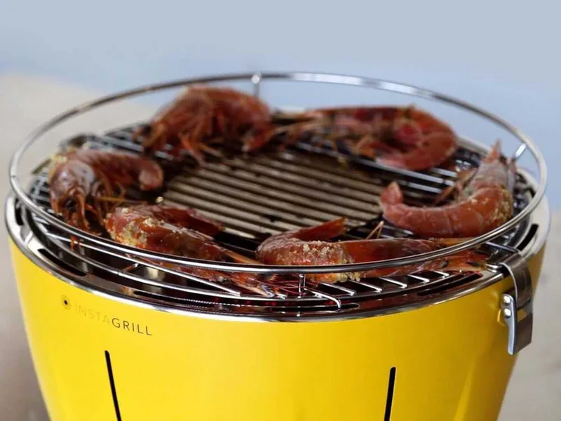 Classe InstaGrill - Barbecue de table à charbon - Corps orange mangue