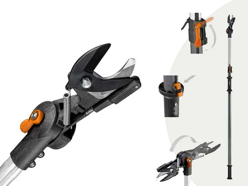 Jolly italia Elio - Coupe-branches télescopique professionnel - 168 cm/268 cm - ø 35 mm