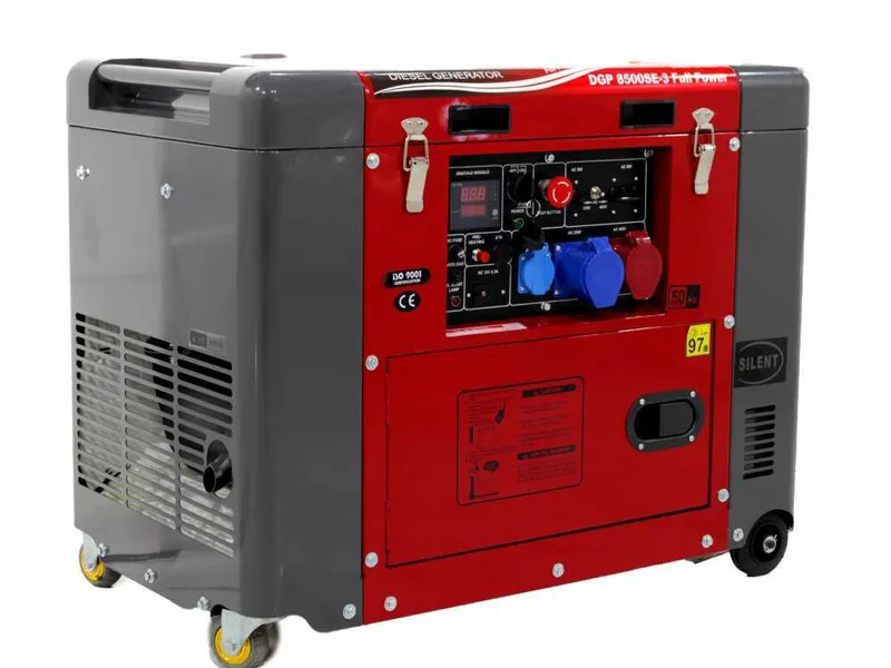 GeoTech Pro DGP8500SE-3 - Groupe électrogène 6 KW FullPower diesel Full-power - dém. électrique