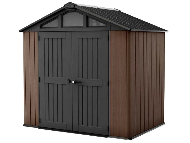 Keter Stronghold 8X6 - Abri de jardin - Avec porte à double battant - 249 × 178 × 241 cm