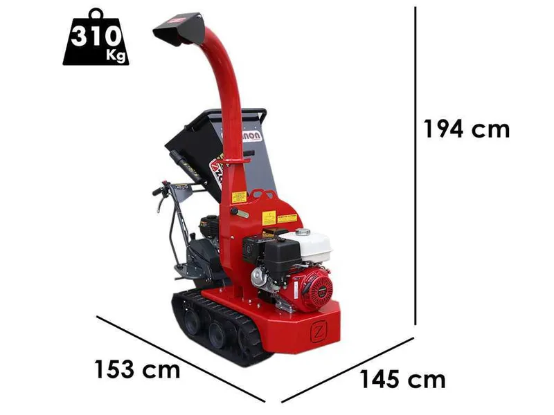 Zanon BC 90 Cingo - Broyeur autotracté à chenille sur brouette motorisée - Moteur Honda GX390