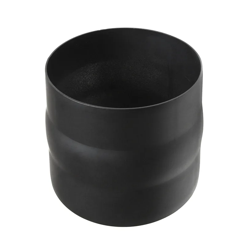 Raik Basic Adaptateur 180mm noir L: 150mm pour tuyau de fumée / conduit de fumée