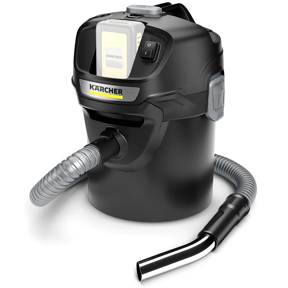 Karcher AD 2 Battery - Aspirateur à cendres - Bac de collecte en métal 14 l
