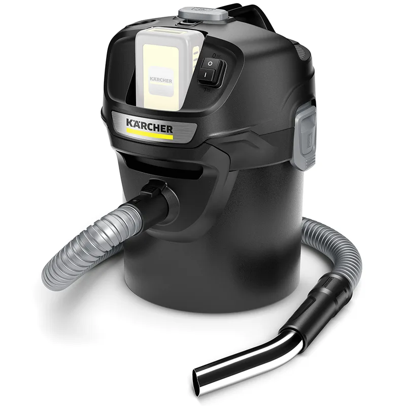 Karcher AD 2 Battery - Aspirateur à cendres - Bac de collecte en métal 14 l