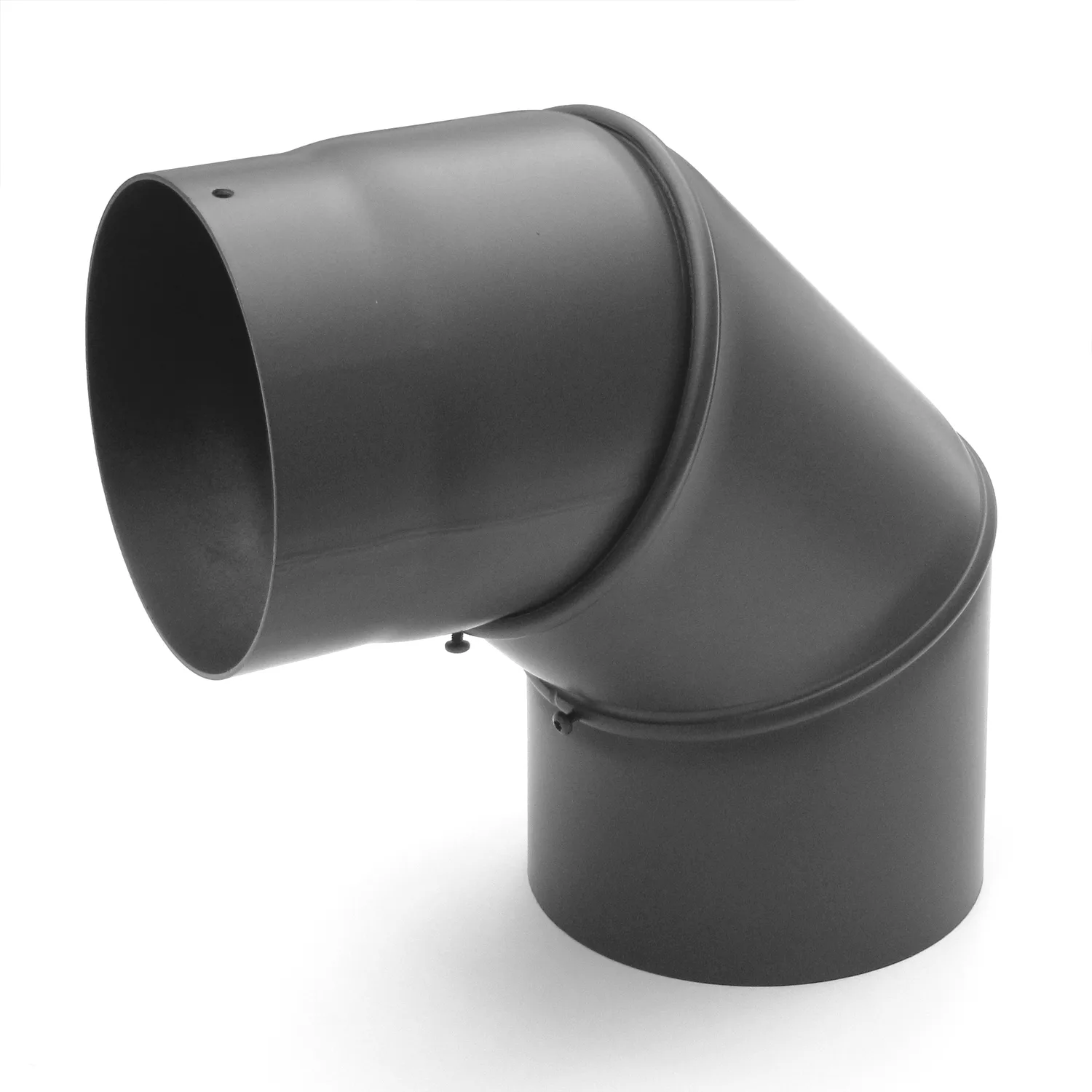Raik Basic coude de tuyau de fumée 160mm gris fonte 0–90° sans porte pour tuyau de fumée / conduit de fumée