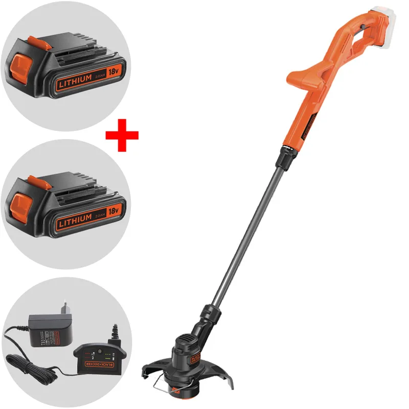 Black & Decker ST182320-QW - Coupe-bordure à batterie 18V 2Ah + une batterie 18V 2Ah