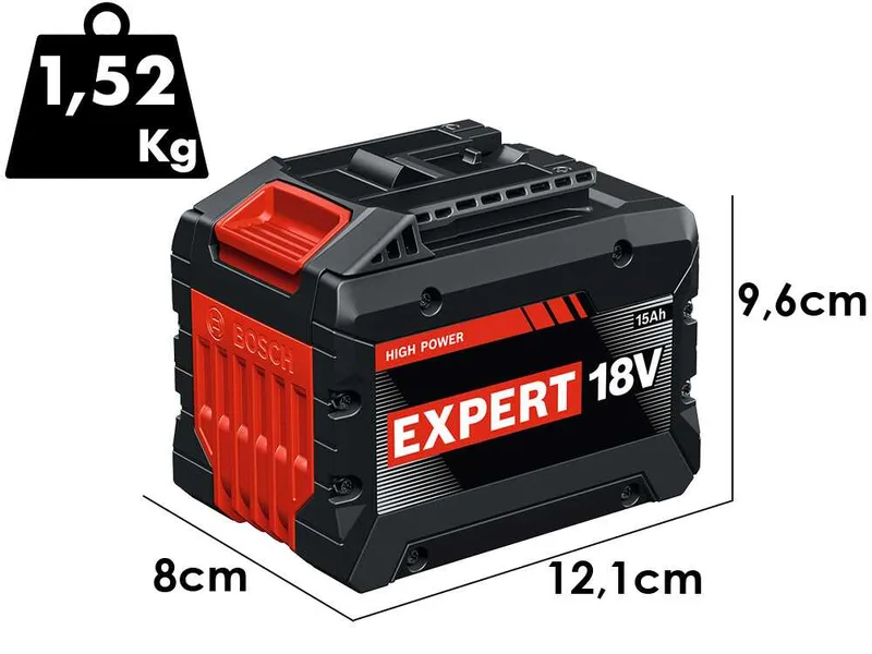 Kit de démarrage Bosch pour gamme Blue Professional - 2 batteries 18 V/15 Ah + Chargeur rapide