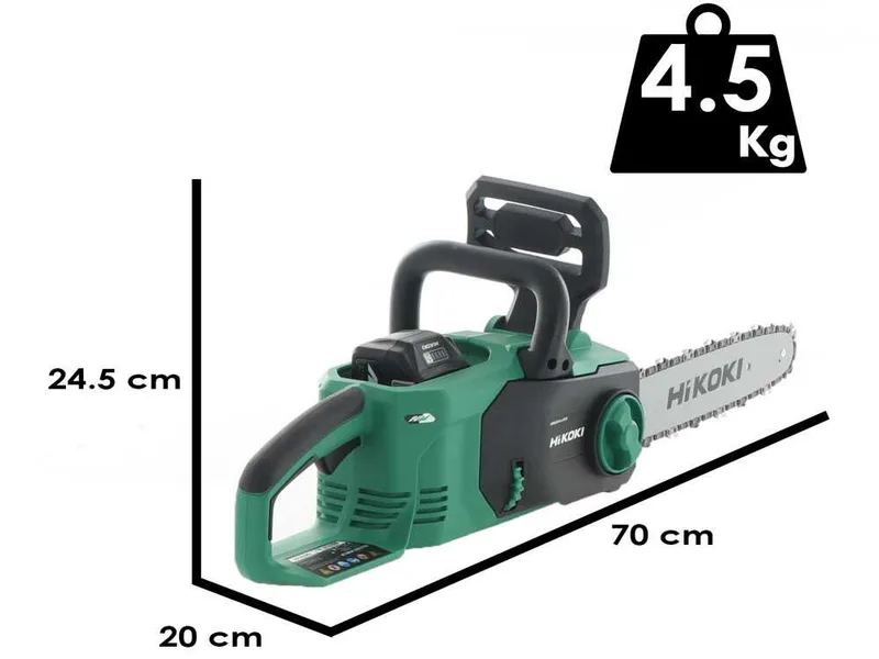HIKOKI CS3630DB - Tronçonneuse à batterie 36 V 2.5 Ah - Guide 30 cm