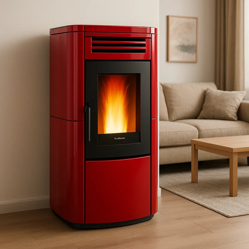Extraflame terry PLUS - Bordeauxrot poêle à granulés evolution line